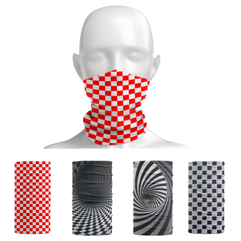 Motorcycle Gear For Men - Plaid Pattern Headband Outdoor Camping Fishing