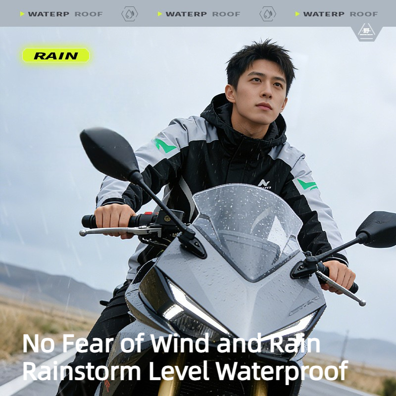 Motorcycle Gear For Men - Motorcycle Rain Suit Men Waterproof Reflective
