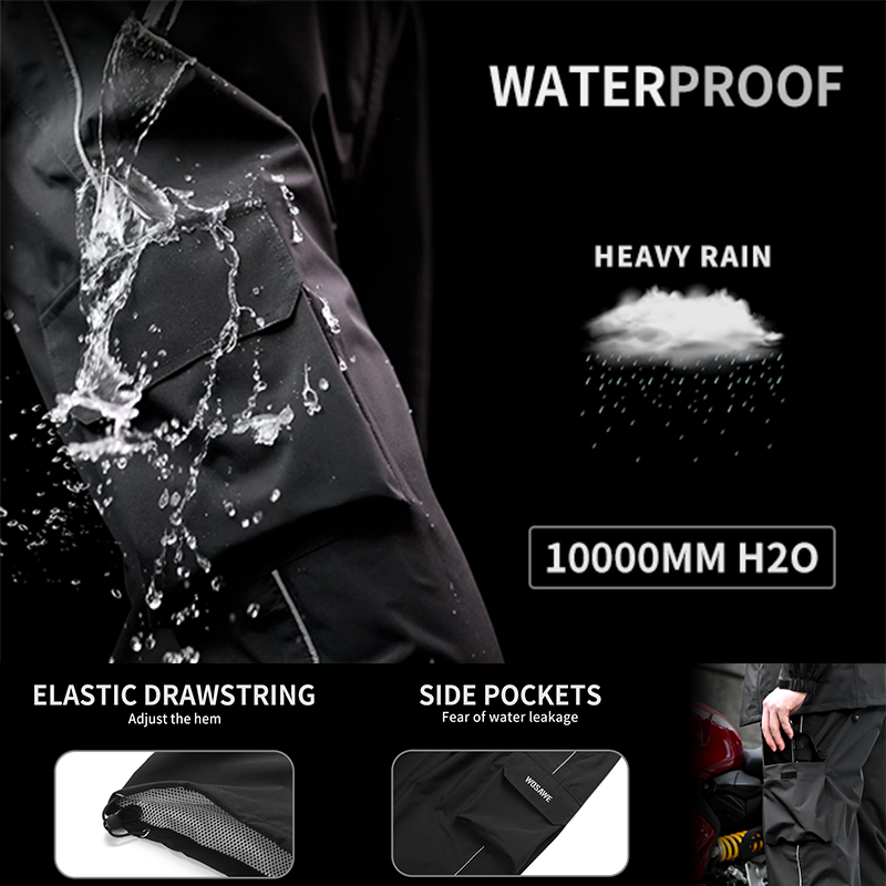 WOSAWE Motorcycle Rain Pants R - Motorcycle Gear For Men review and price