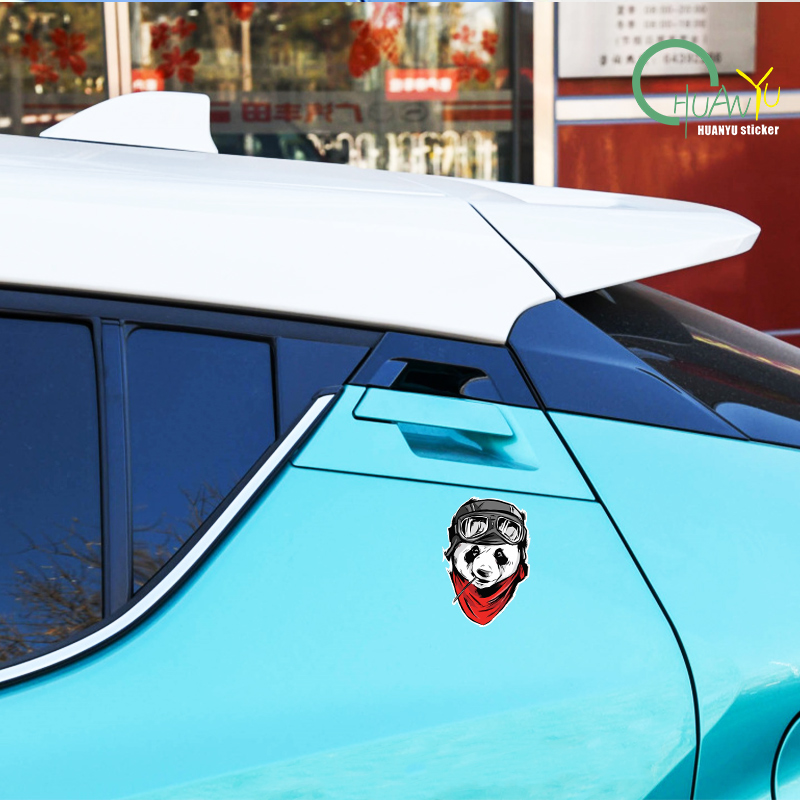Panda bicycle cartoon car stic - Motorcycle Gear Pattern review and price