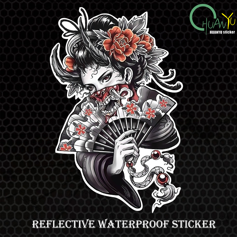 jdm Halloween geisha skull ani - Motorcycle Gear Pattern review and price