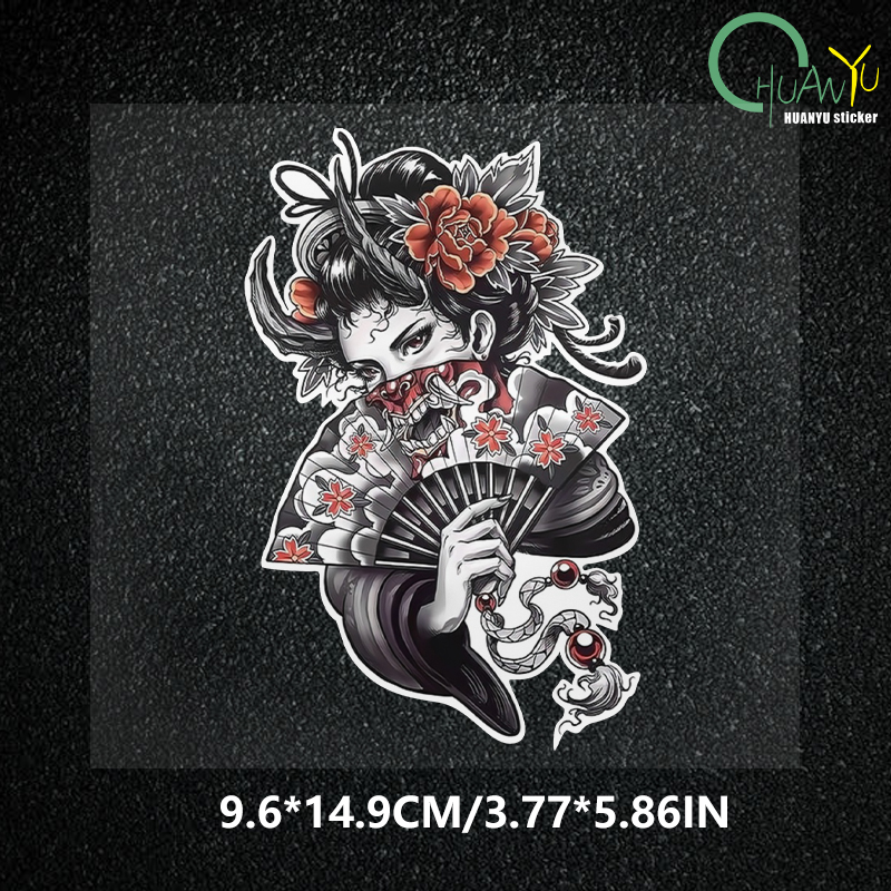 jdm Halloween geisha skull ani - Motorcycle Gear Pattern review and price