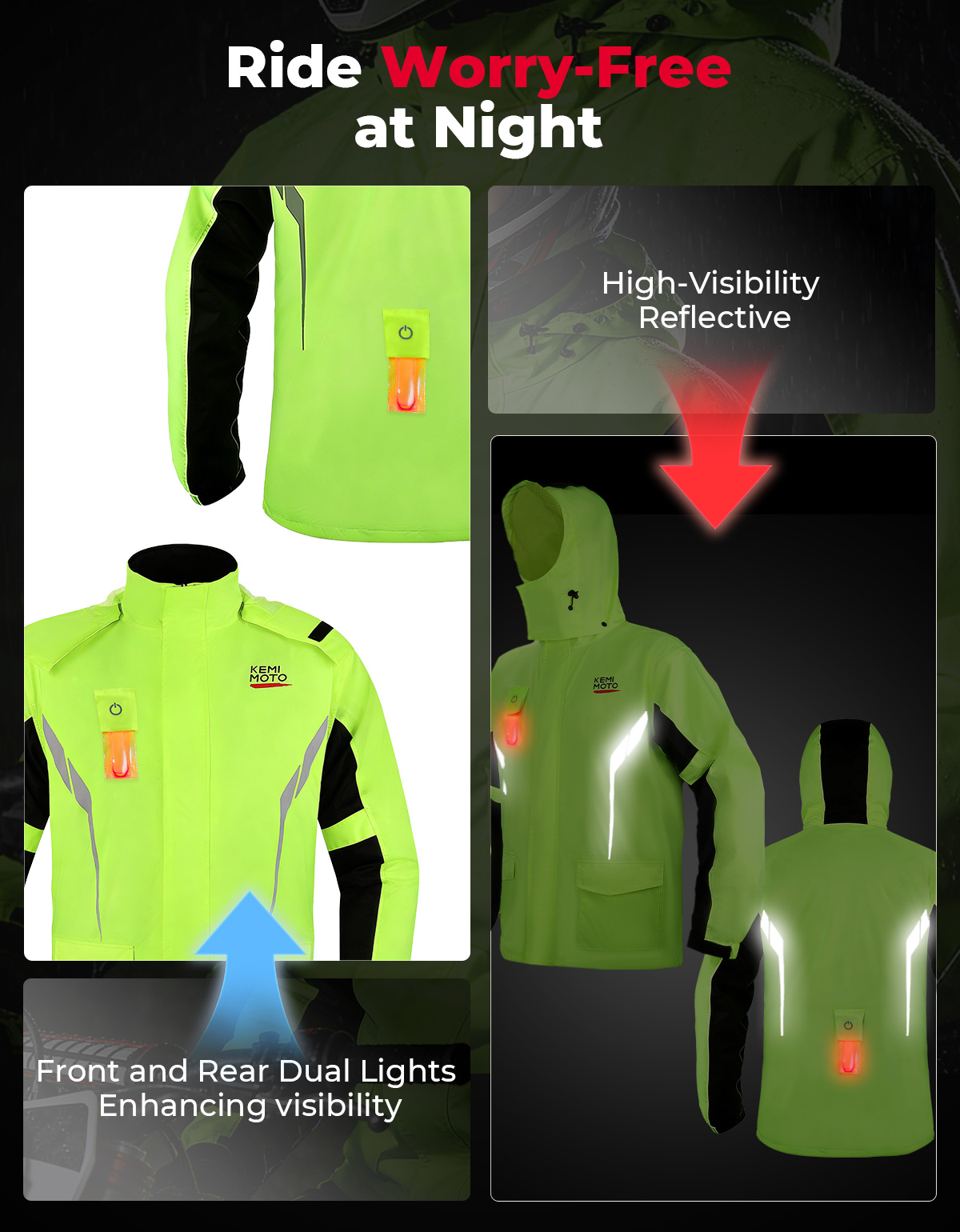 KEMIMOTO Unisex Waterproof Rai - Motorcycle Gear For Men review and price