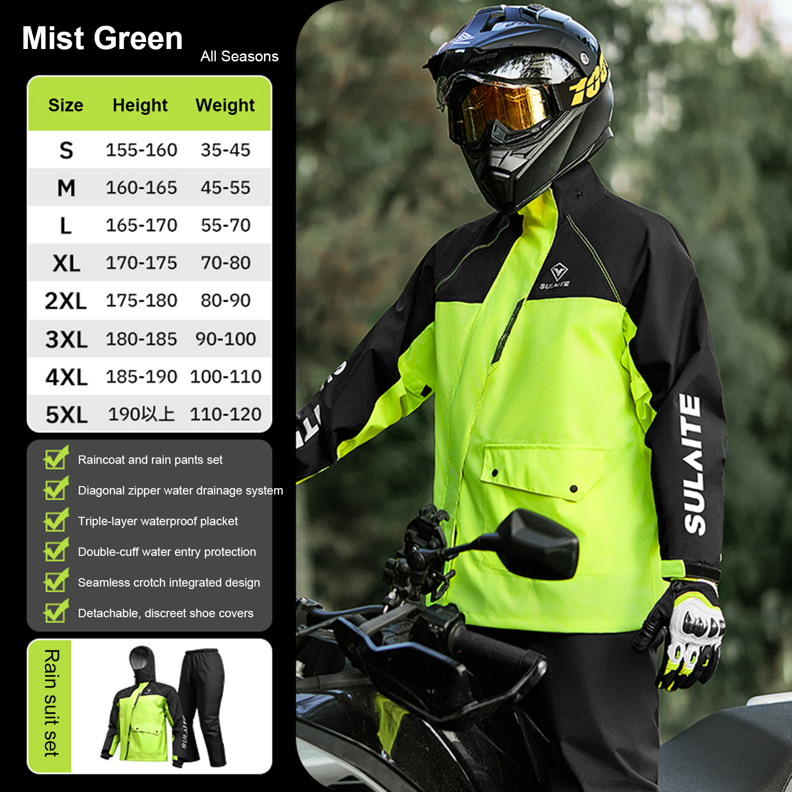 Motorcycle Rain Suit for Men & - Motorcycle Gear For Men review and price