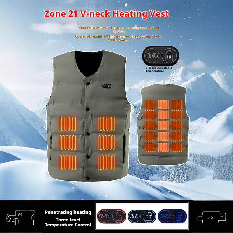 Winter New Style 21 Zone V-Nec - Motorcycle Gear Vest review and price
